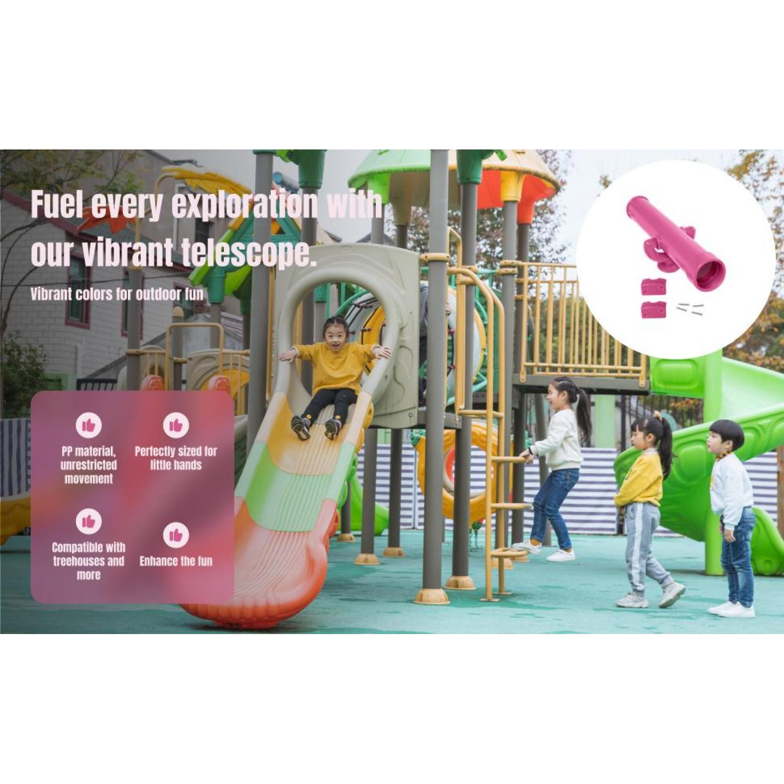 Kids Outdoor Climbing Frame - Piraten-telescoop voor kinderen, geschikt voor gebruik