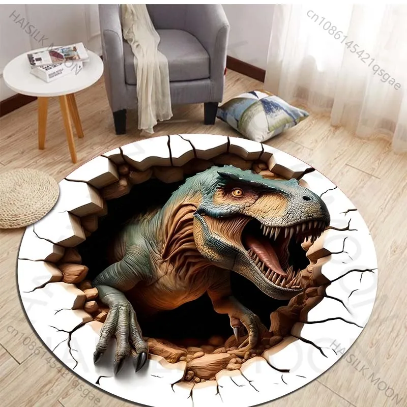 HD 3D Dinosaurus Print Ronde T - Kids Outdoor Area recensie en prijs