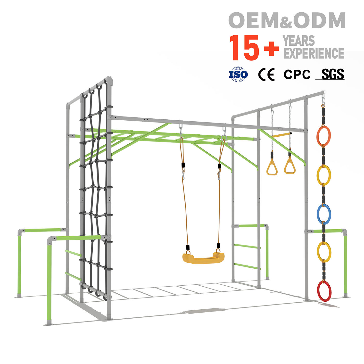 Klimrek voor kinderen, buitens - Kids Outdoor Climbing Frame recensie en prijs